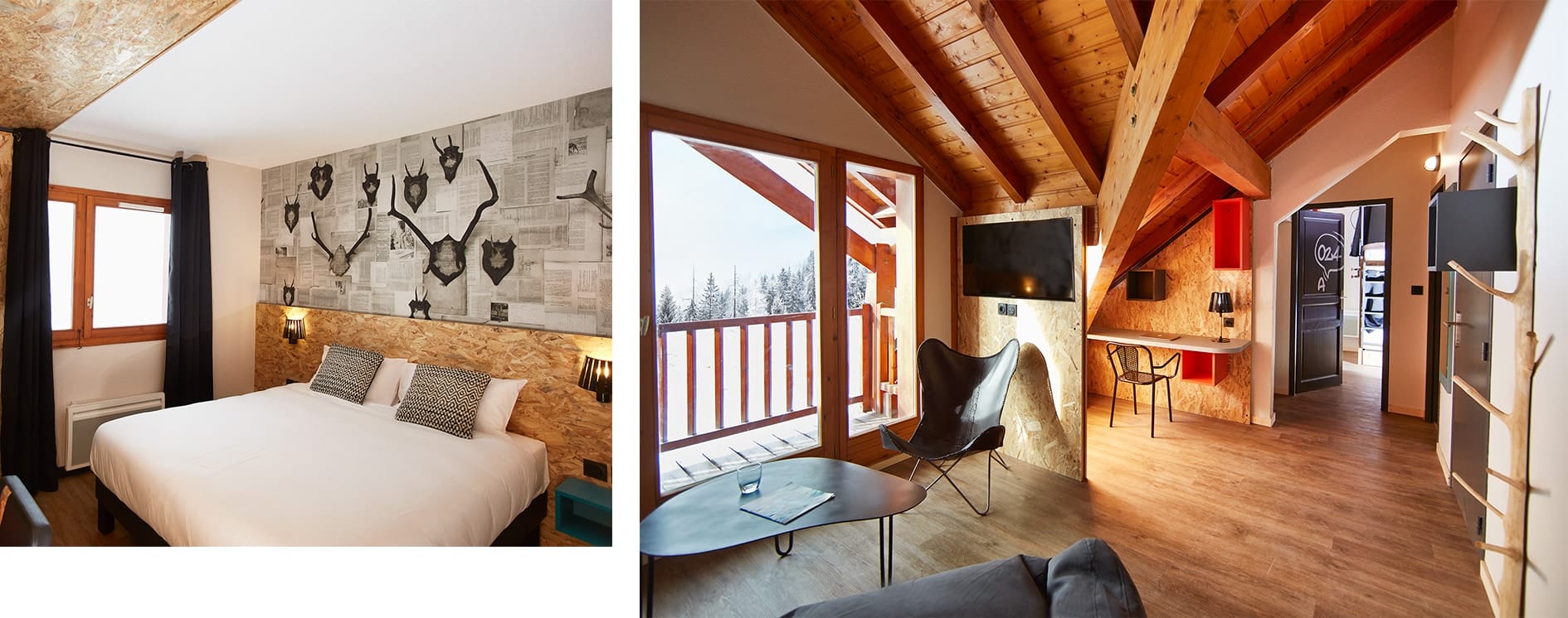 Chambre du Moontain Hostel