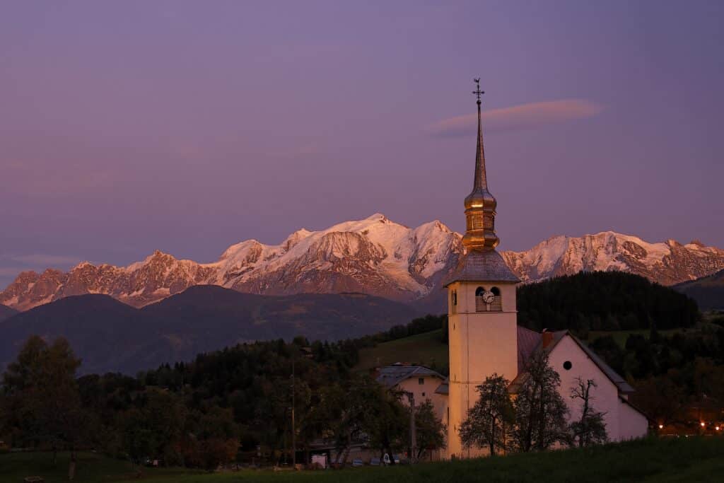 Cordon face au mont Blanc
