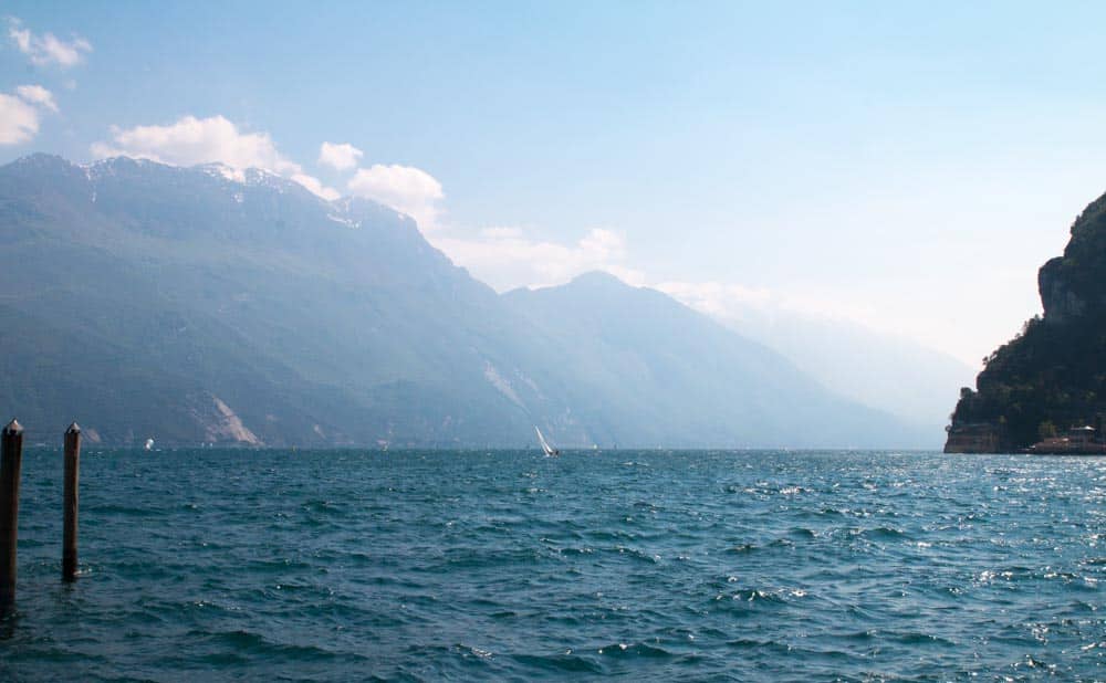 Le lac depuis Riva del Garda