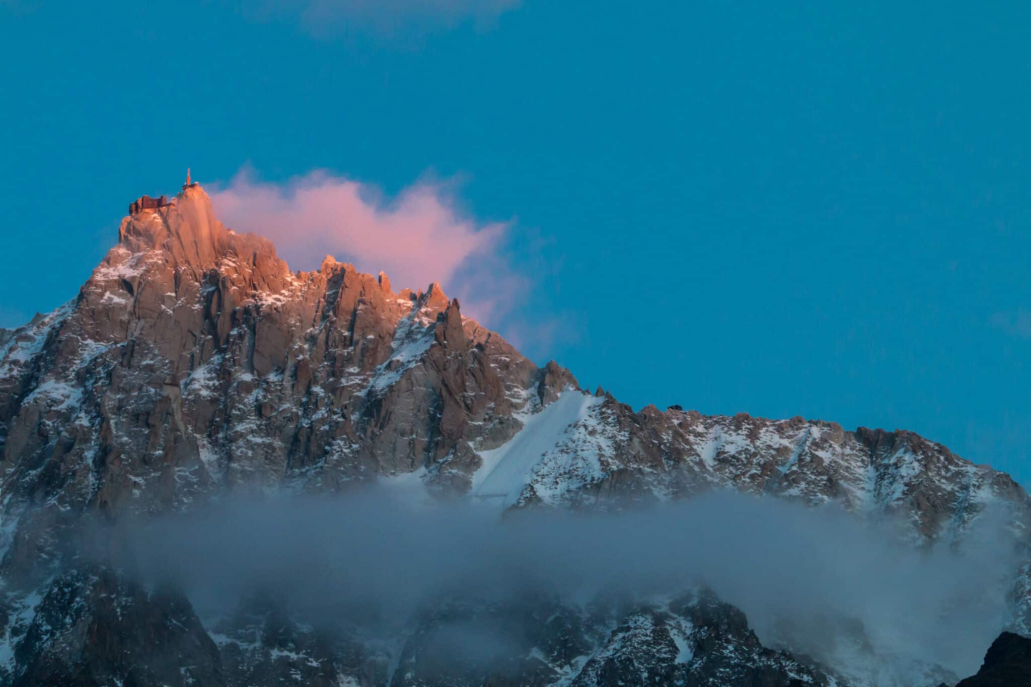 L'aiguille du Midi à la Toussaint