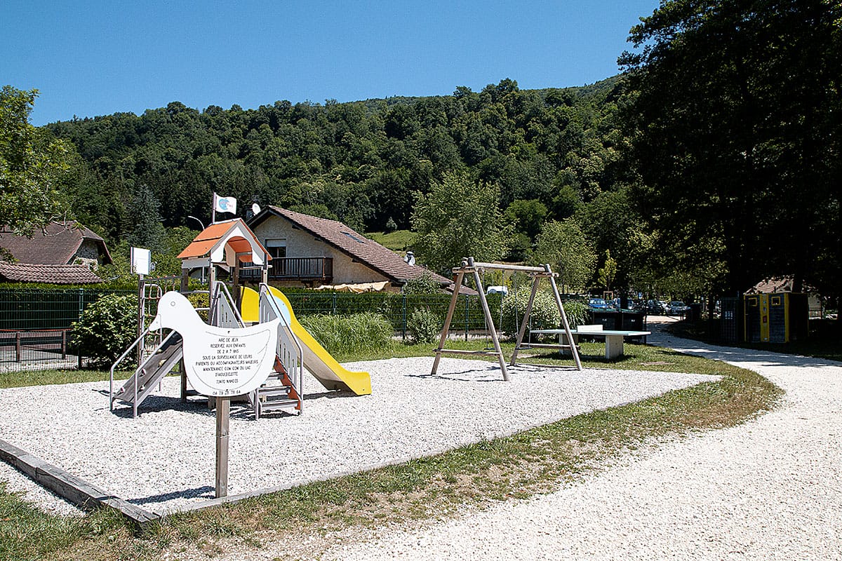 la zone de jeux de la plage