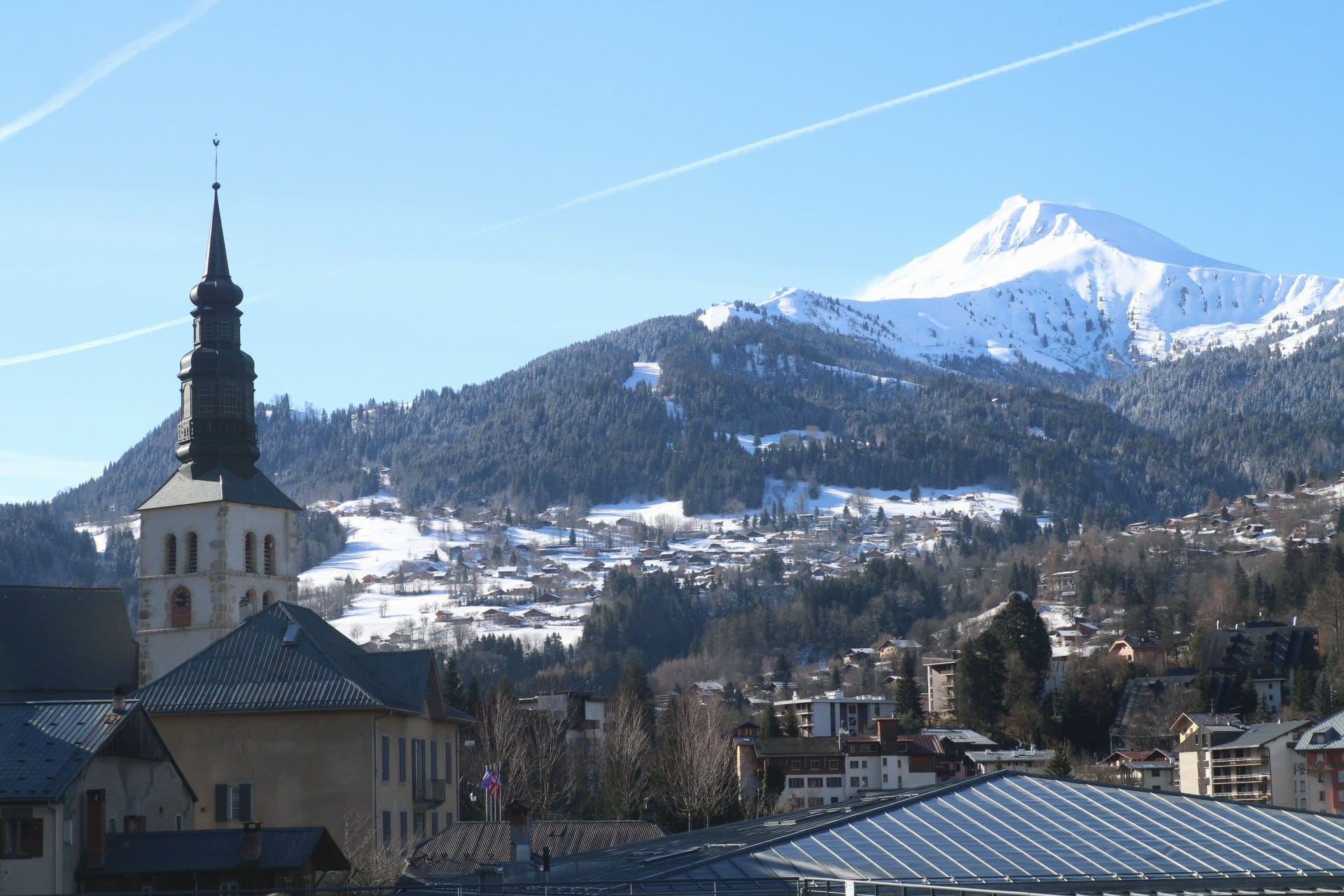 Village de Saint-Gervais en hiver