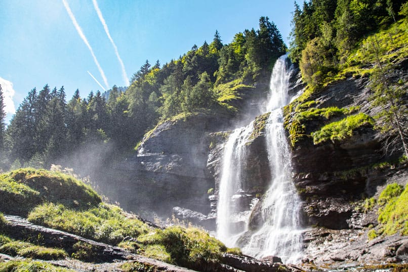 La Cascade du Rouget à Sixt Fer à Cheval