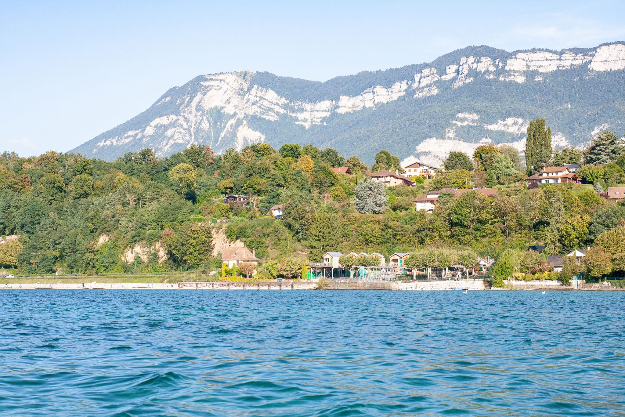 Le lac du Bourget, côté maison des Pêcheurs