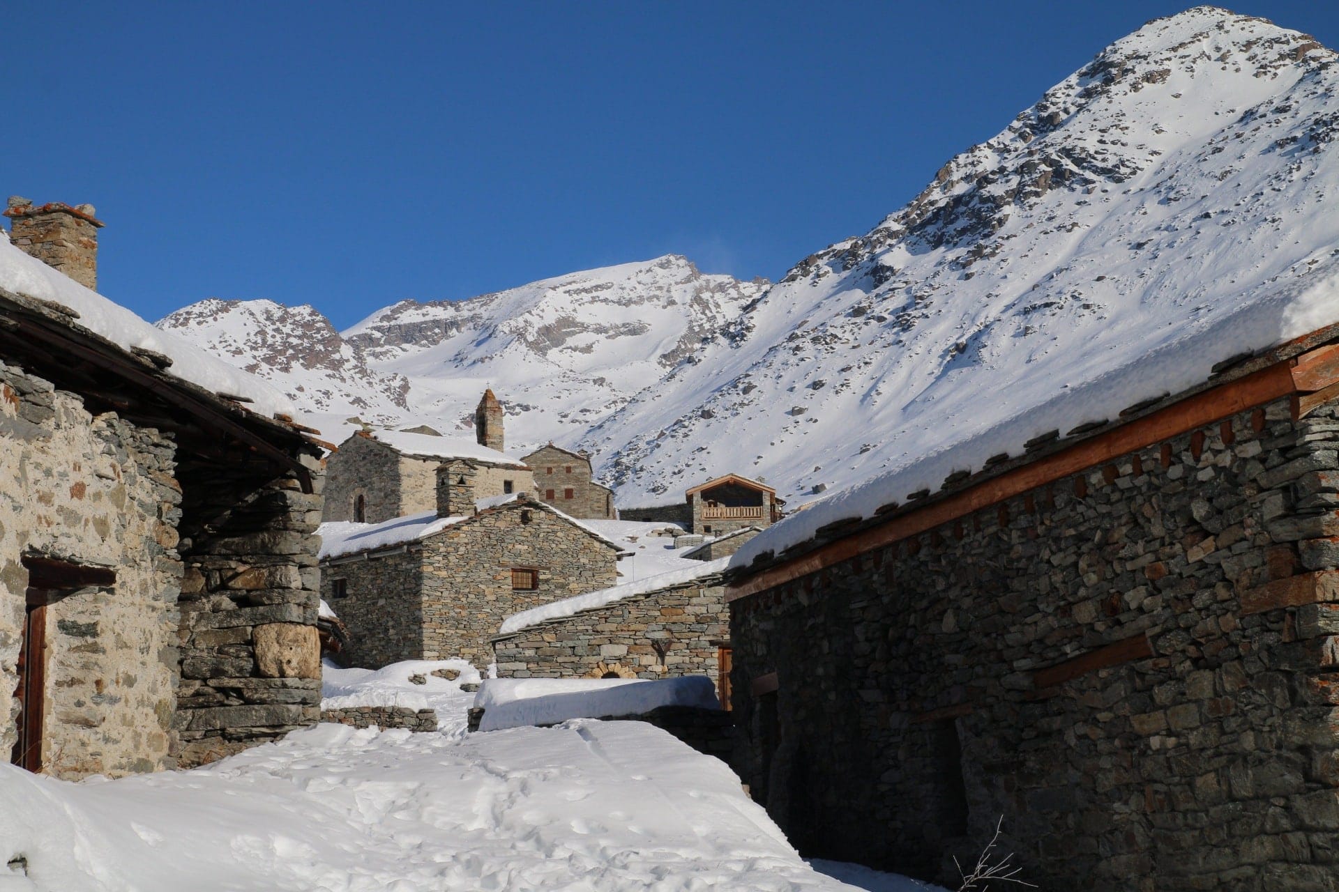 Village de l'Ecot, au-dessus de Bonneval sur Arc