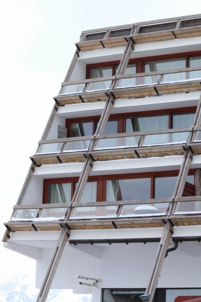 Balcon à Arc 1600 Charlotte Perriand Les Arcs 