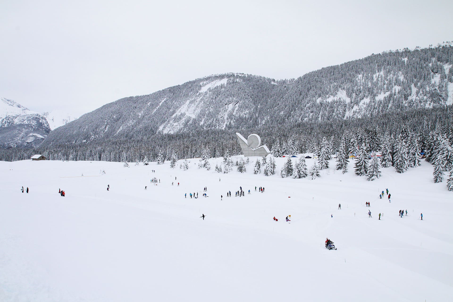 Le plateau des Glières, haut site de ski de fond proche d'Annecy