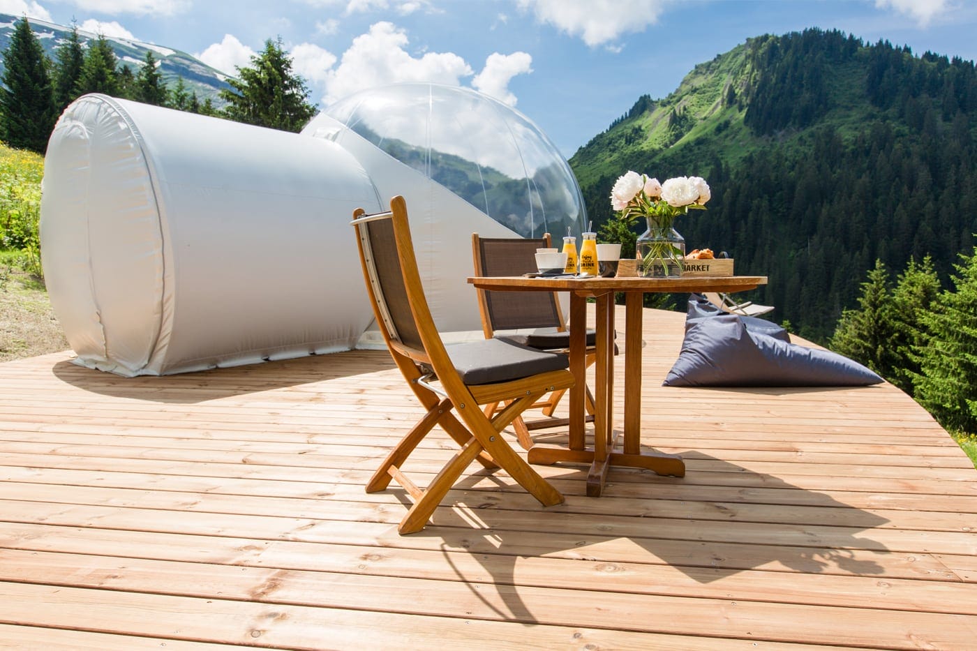 Bulle sur terrasse à Morzine