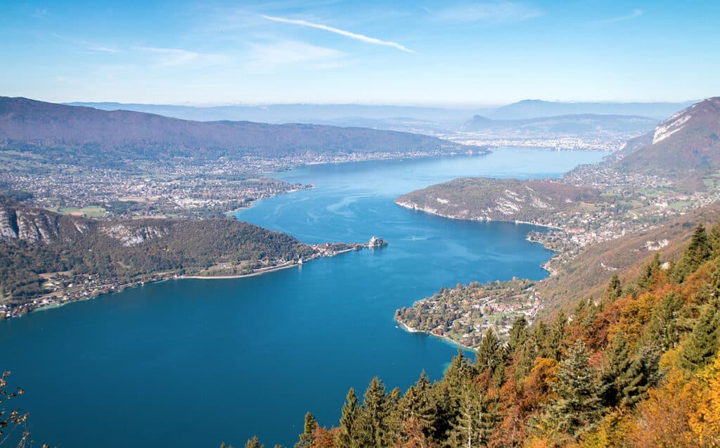 col de la Forclaz et lac d'Annecy