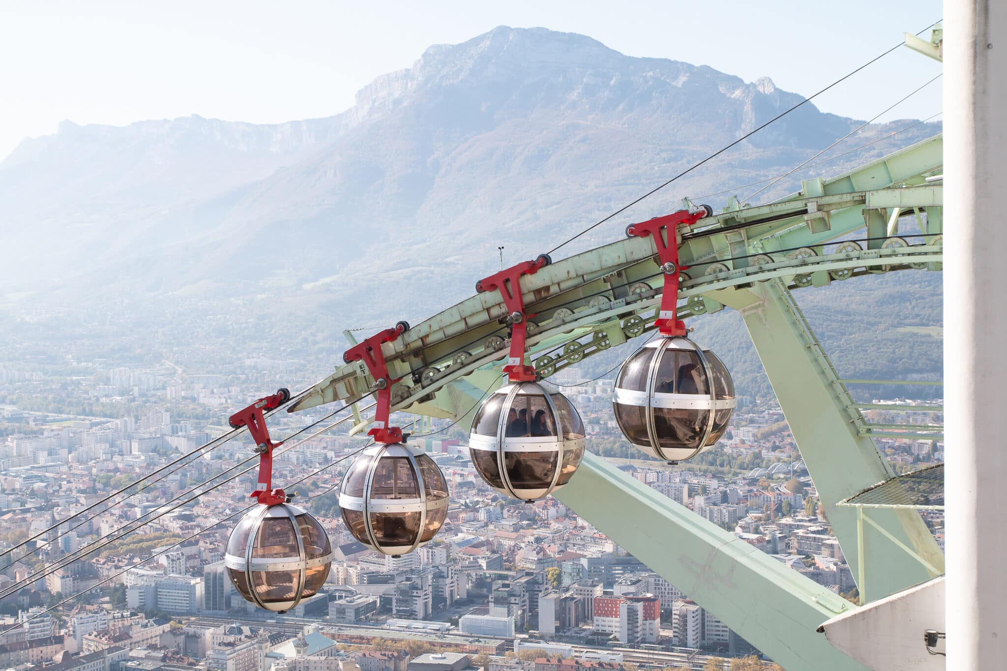 le téléphérique de la Bastille est le site touristique emblématique de Grenoble