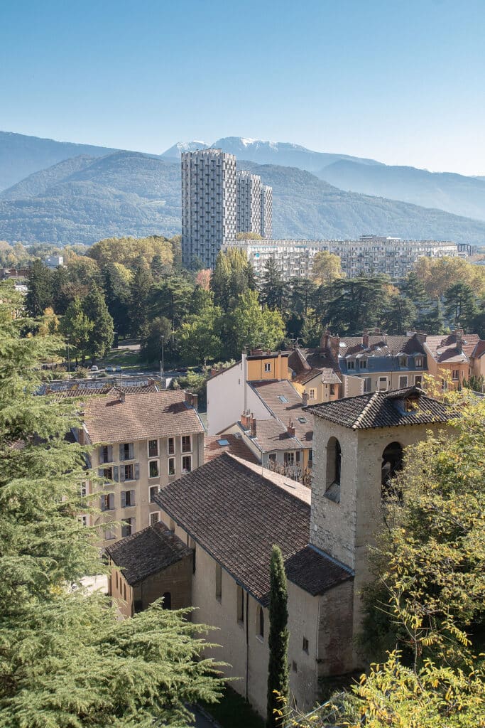 Grenoble depuis le chemin de la Bastille