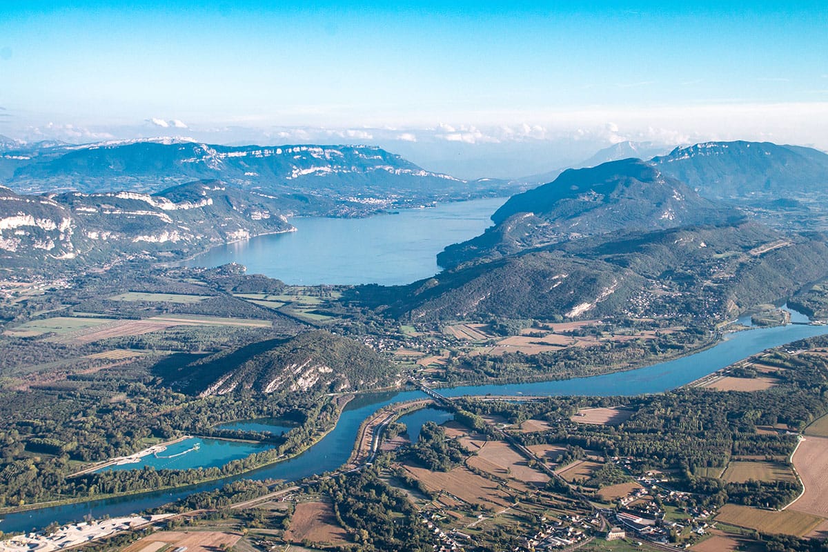 Lac du Bourget depuis le Mont Colombier