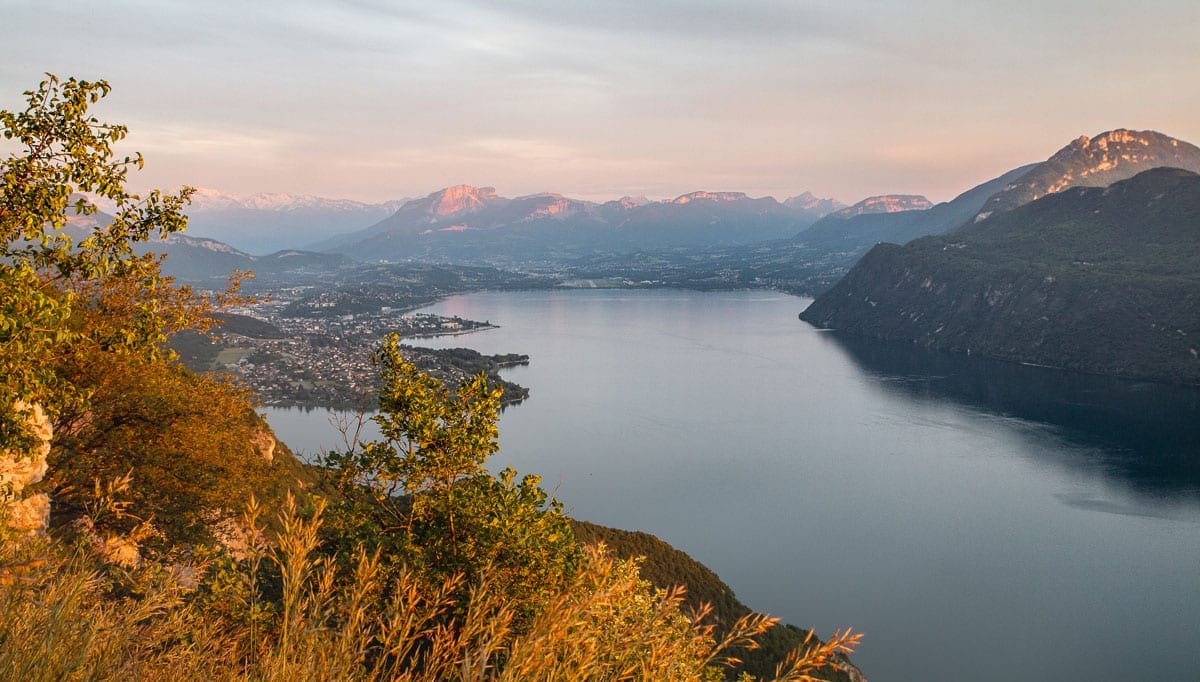 Vue sur le lac du Bourget depuis la Chambotte