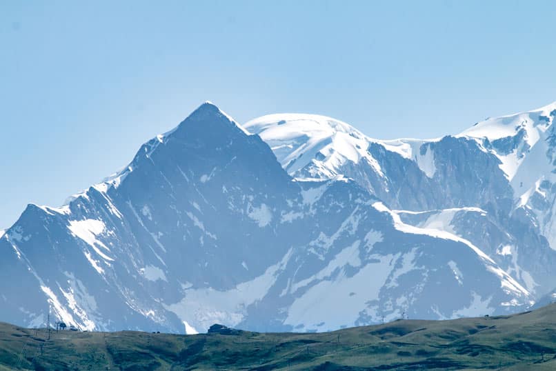 Le mont Blanc depuis Hauteluce