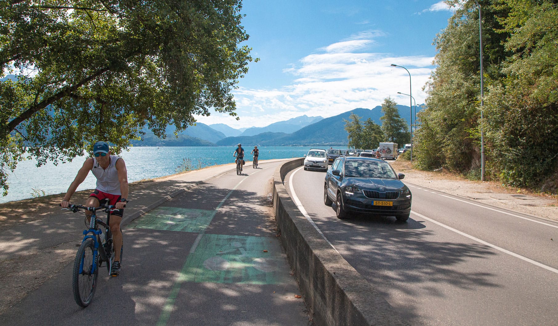 Piste cyclable du lac d'Annecy