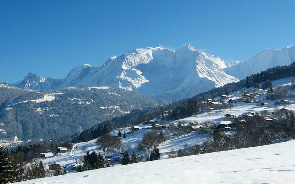 Le Mont Blanc depuis Combloux