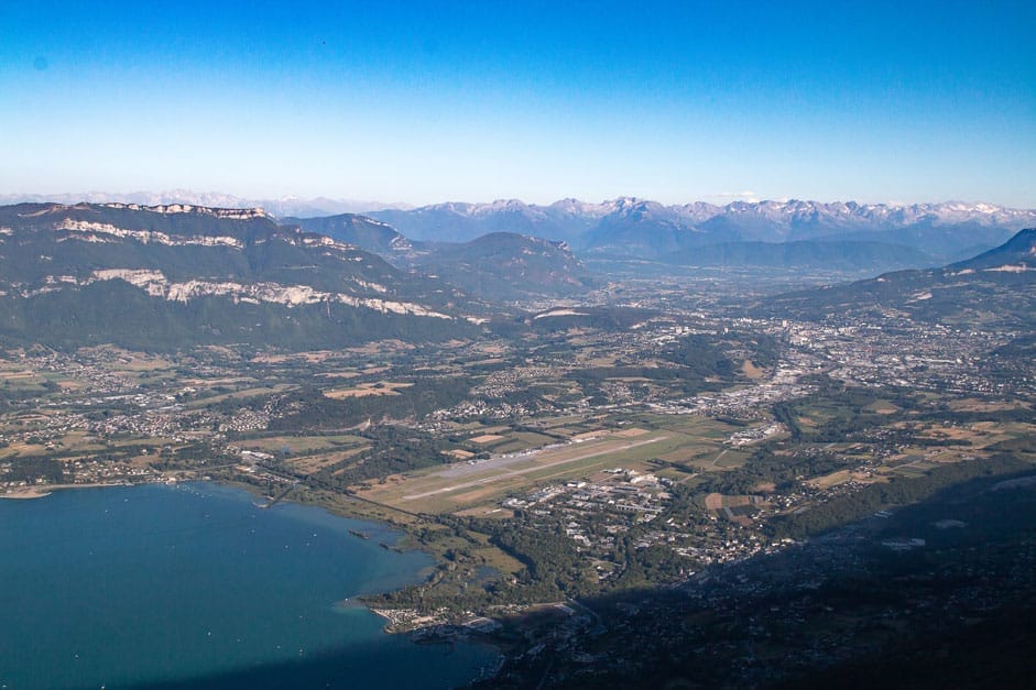 Paysage des ALpes depuis le mont du Chat