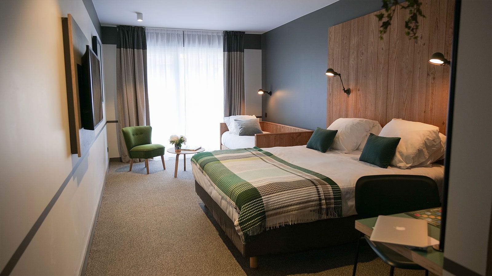Chambre à l'hôtel Plan B à Chamonix