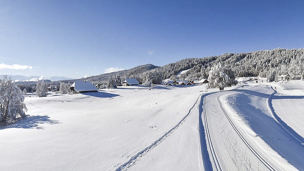 webcam du stade de biathlon un lendemain de chute de neige
