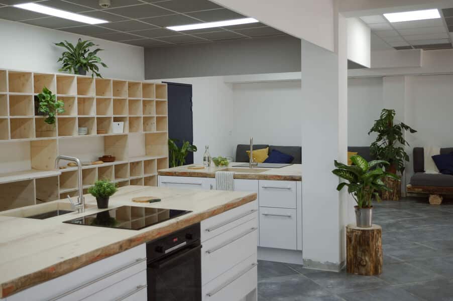 Cuisine commune au BodyGo Hostel