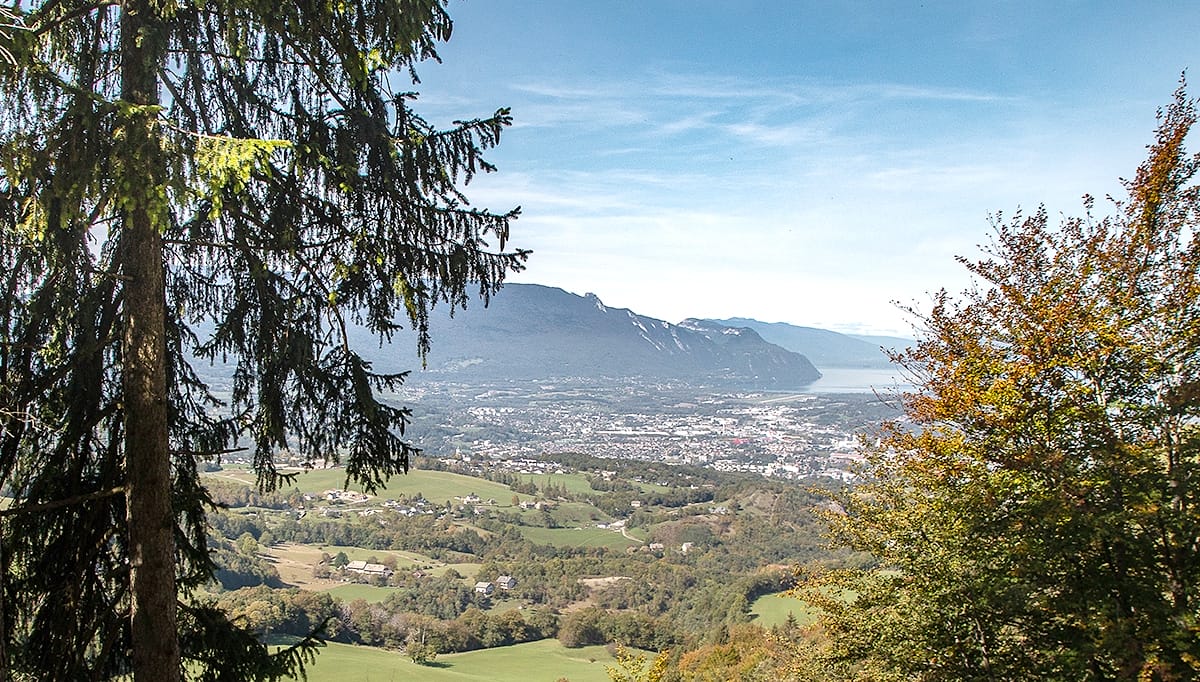 Lac du Bourget depuis la route du col du Granier