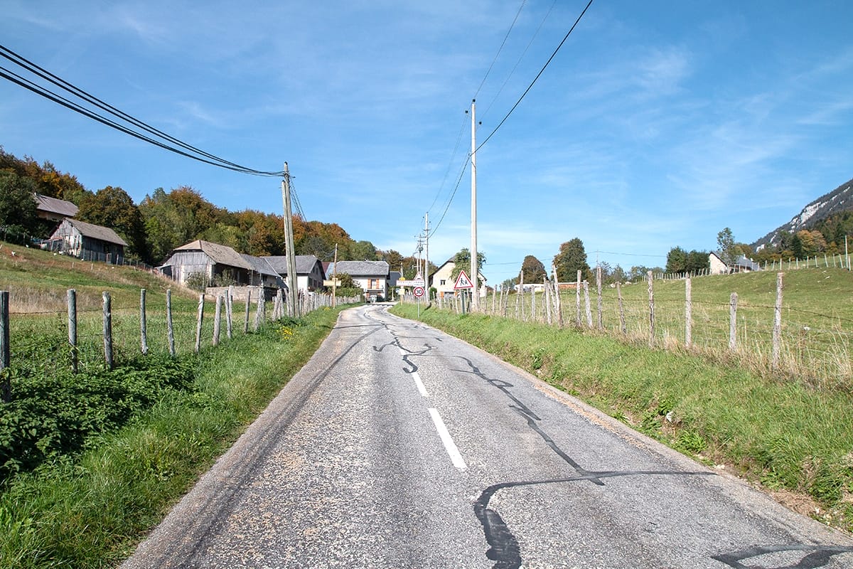 Final du col des Egaux à vélo