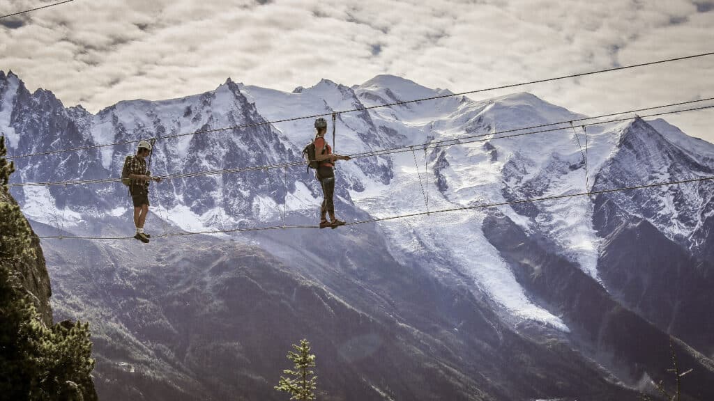 La via ferrata est une activité typiquement montagnarde