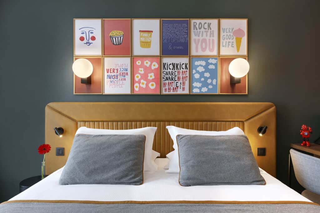 Chambre du Rocky Pop, récemment rénové à Flaine Forum