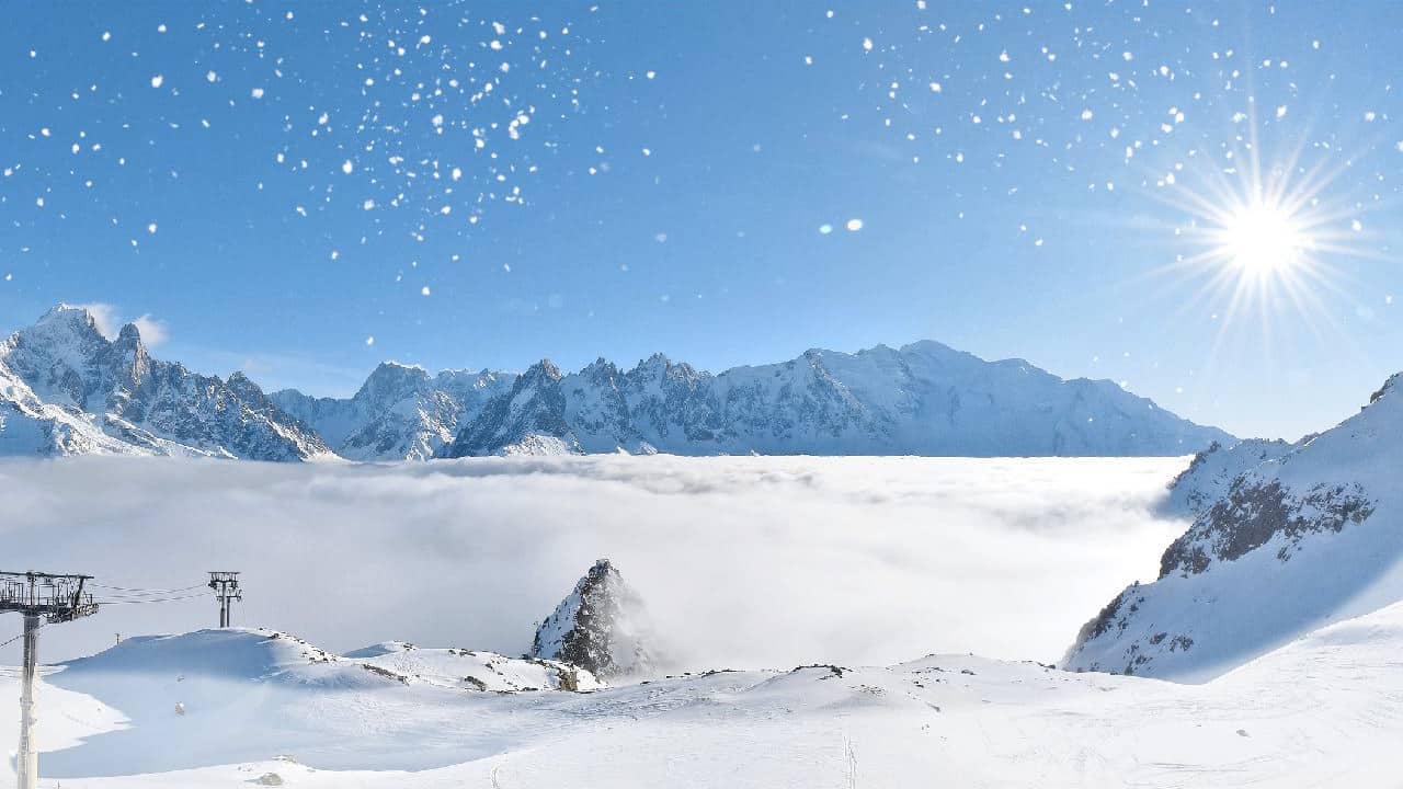 Le domaine d'altitude de Flégère, face au mont Blanc