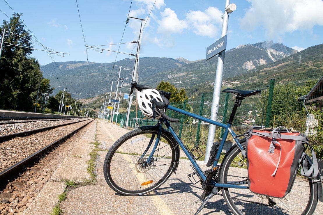 Train + vélo à Aime