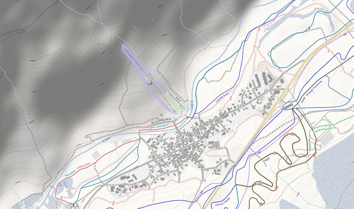 Domaine débutants de Bessans