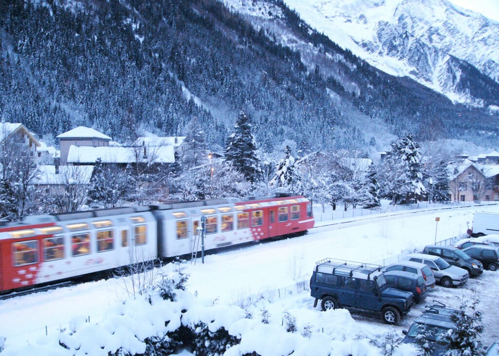 Le train est la meilleures façon de venir au ski de manière écologique