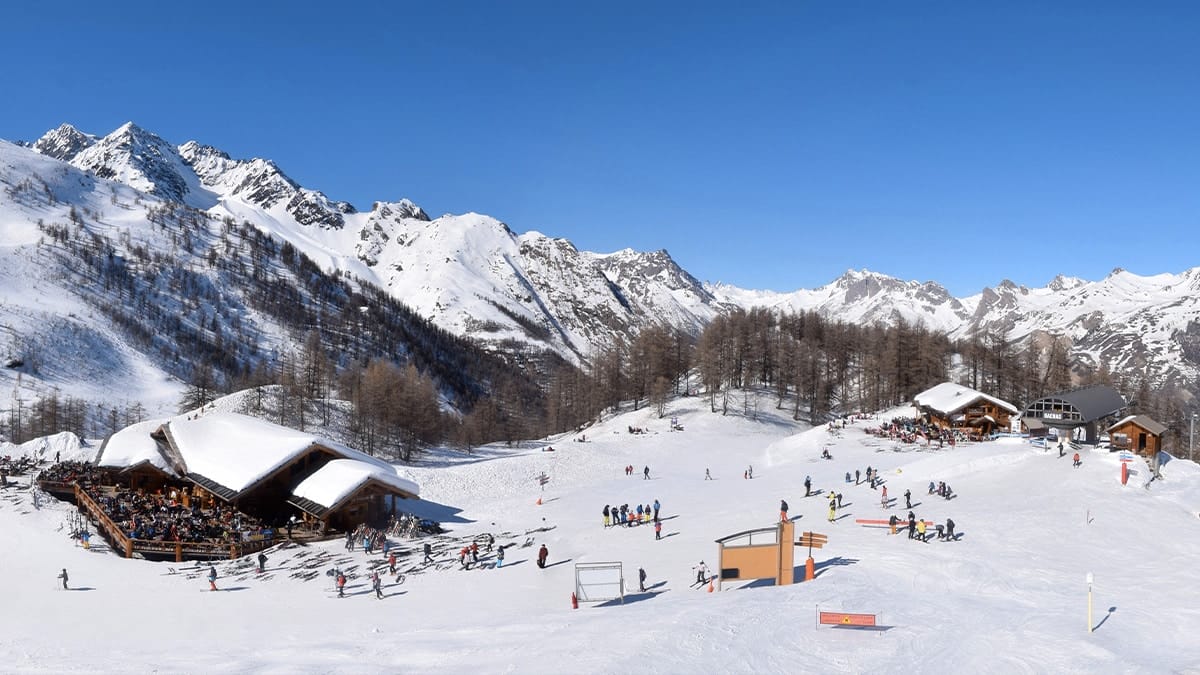 Pistes de Serre Chevalier en hiver