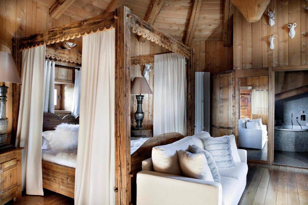 Chambre à l'hôtel Les Fermes de Marie