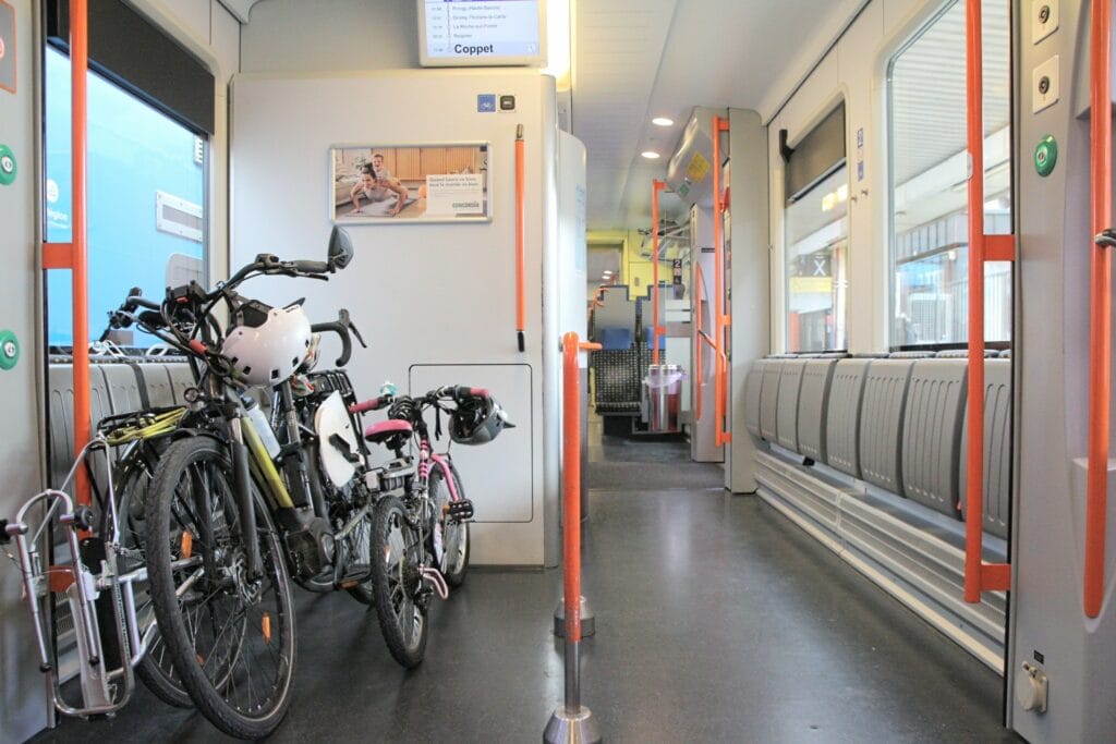 Vélos embarqués dans le Léman Express