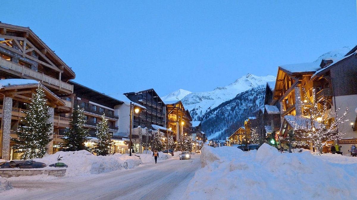 Rue centrale de Val d'Isère