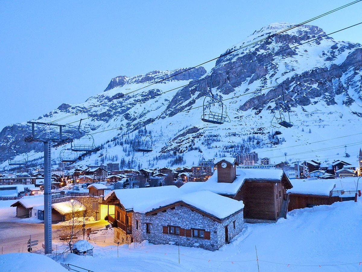 Val d'Isère, un des plus hauts villages des Alpes
