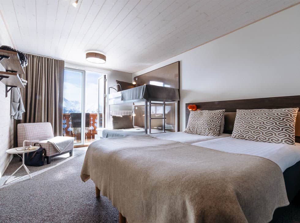 Chambre de l'hôtel le Petit Prince à l'Alpe d'Huez