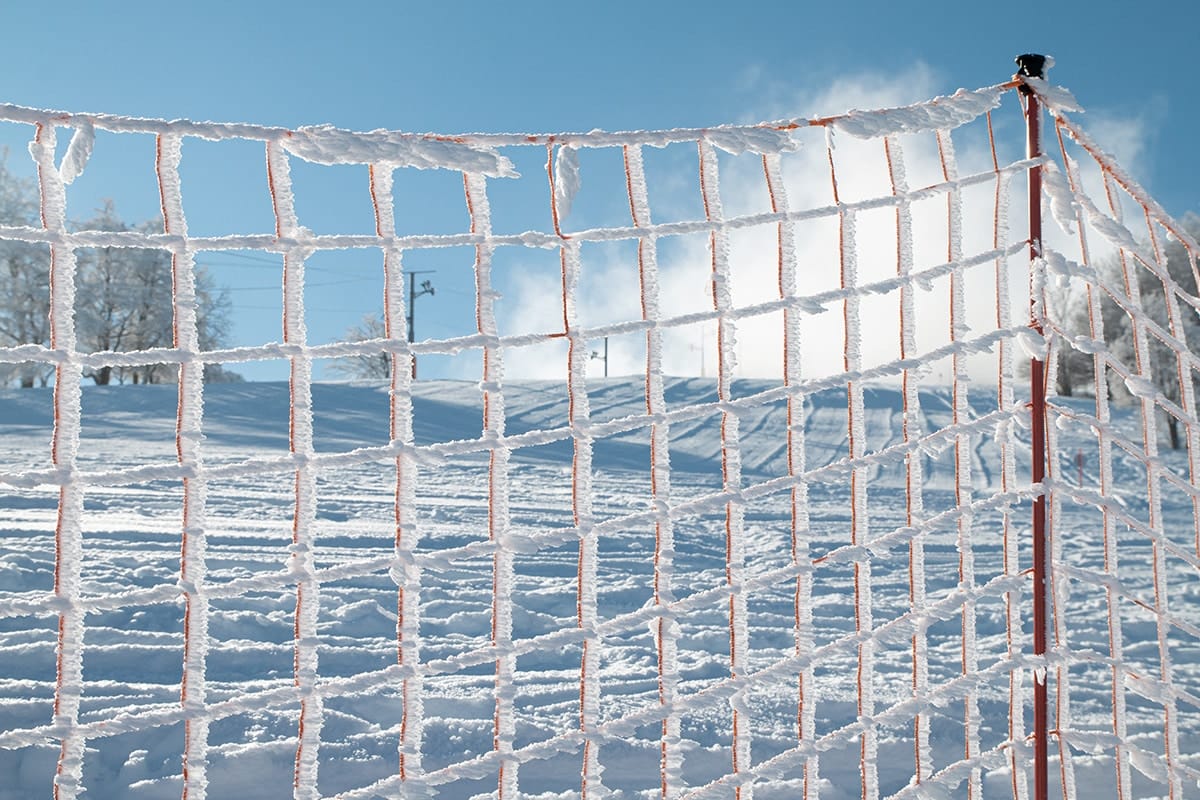 Filet neige piste de ski