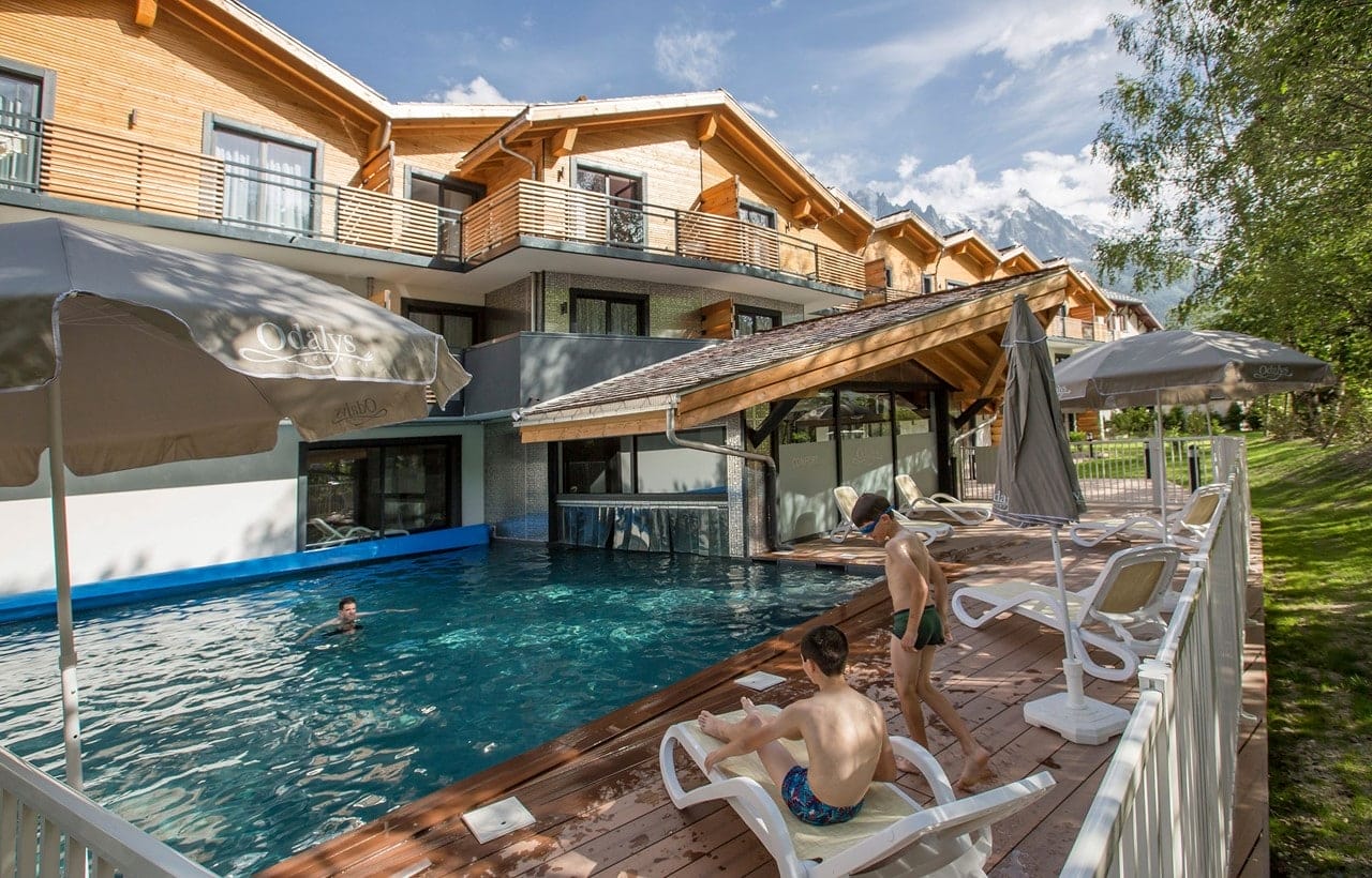 Piscine extérieure à Chamonix