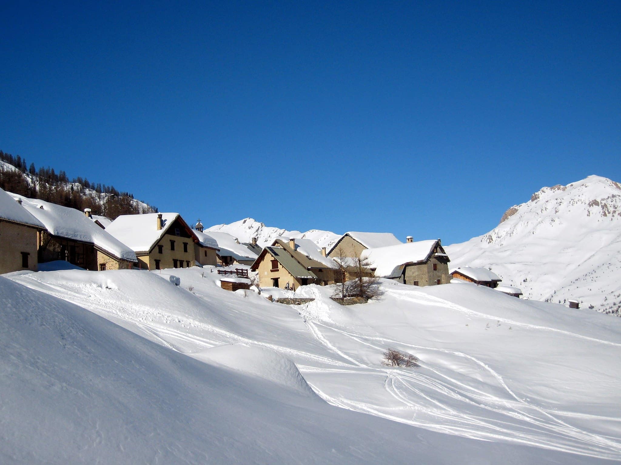 Village de Serre Chevalier en hiver