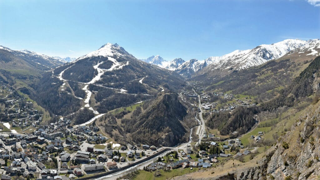 Paysages de Valloire après la fermeture des pistes