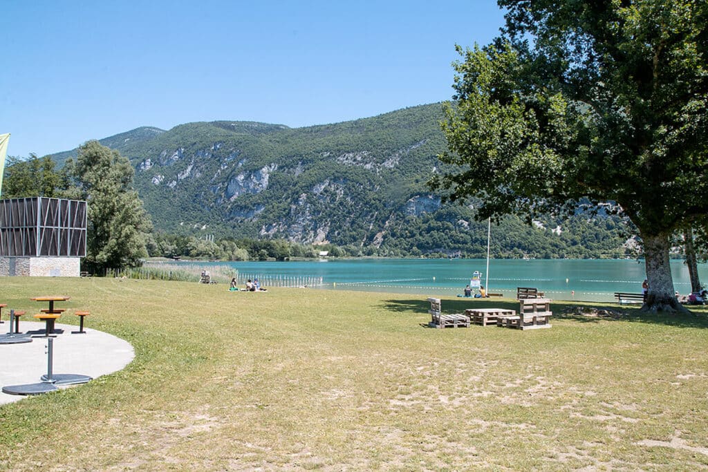 Plage de Pré Argent, lac d'Aiguebelette