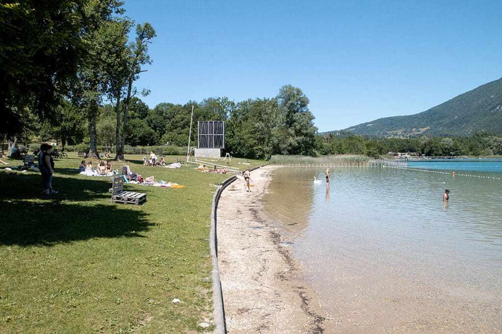 La plage surveillée de Pré Argent