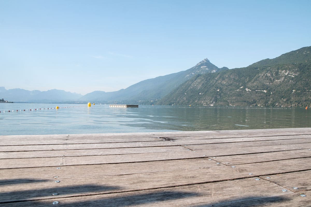 Plage du lac du Bourget à Brison Saint Innocent