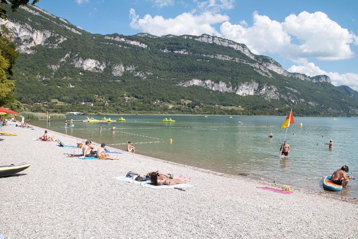 Plage de Châtillon sur le lac du Bourget