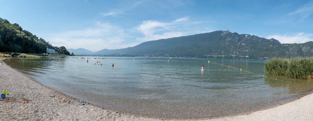 Plage du Rowing à Aix-les-Bains