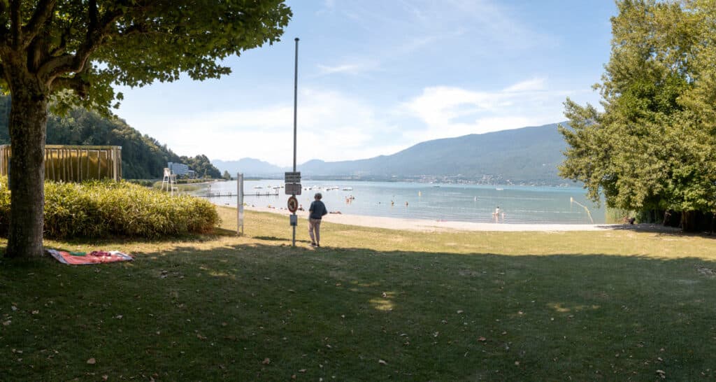 Plage du Rowing à Aix-les-Bains