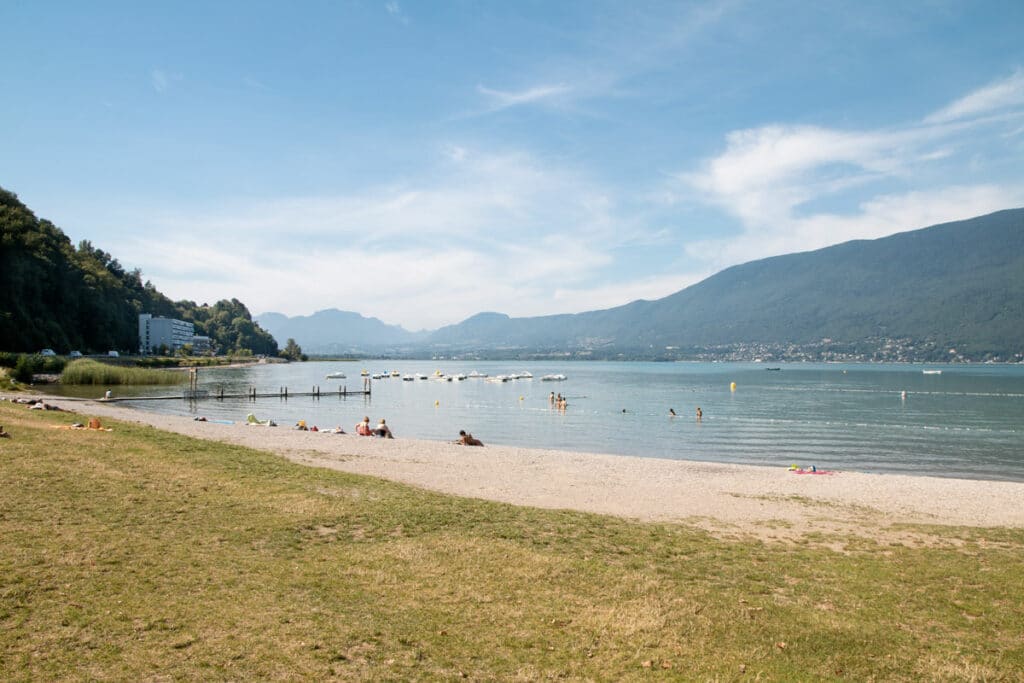 Plage du Rowing à Aix-les-Bains