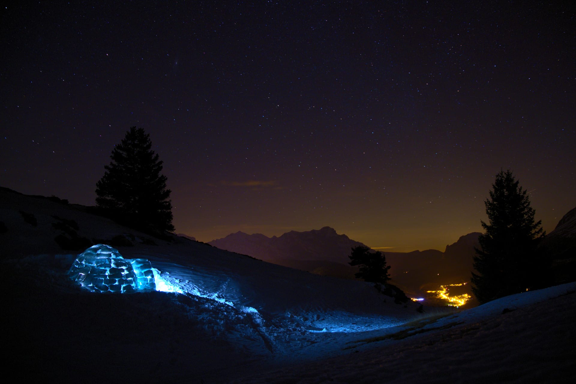 Nuit en igloo avec un accompagnateur